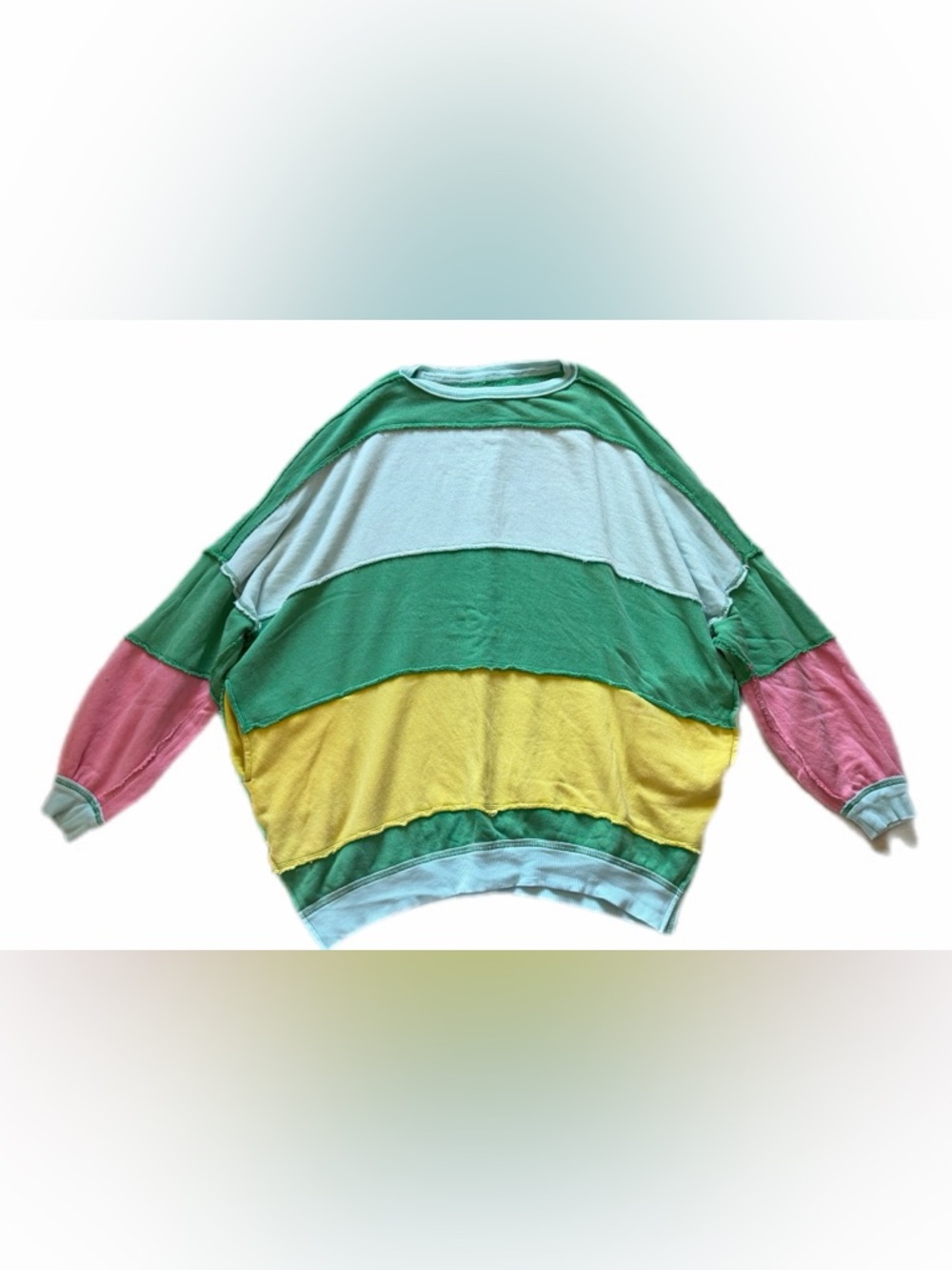 We The Free Rugby Stripe
Sweatshirt Free People -Green M - Picture 10 of 15